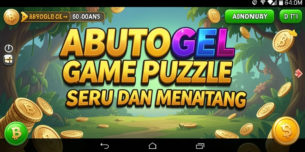 Screenshot gameplay ABUTOGEL menampilkan teka-teki menarik dan tantangan seru.