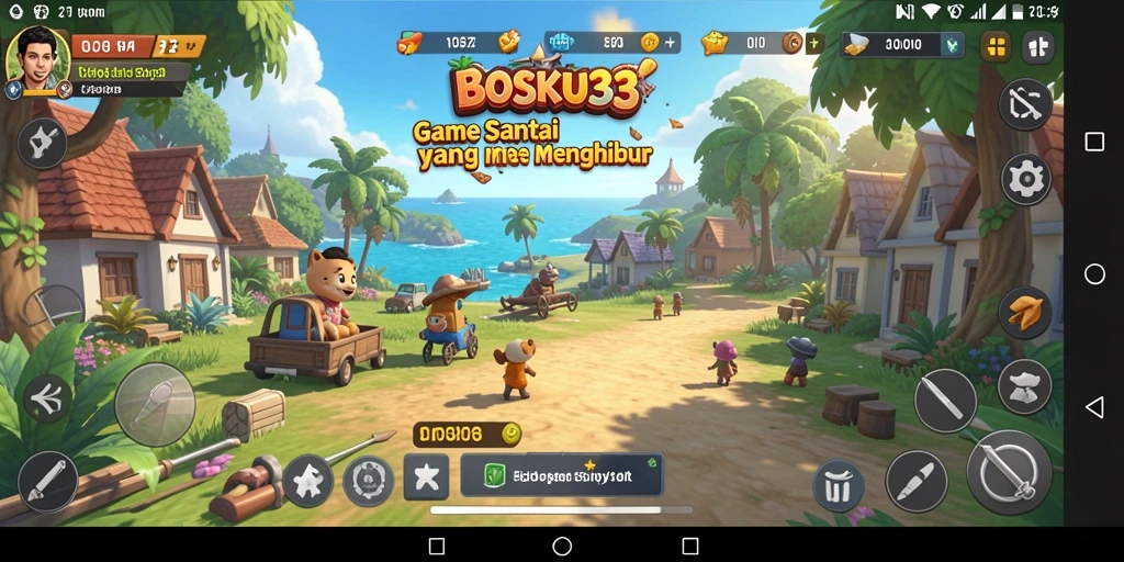 Tangkapan layar utama BOSKU33 menampilkan aksi gameplay yang menarik.