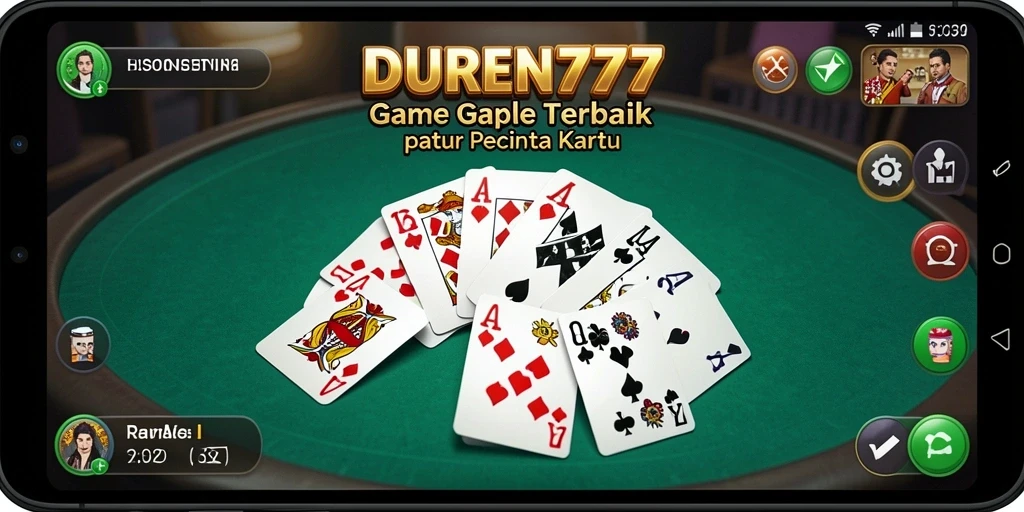 Tampilan menarik dari gameplay Gaple DUREN777 yang mengasyikkan.