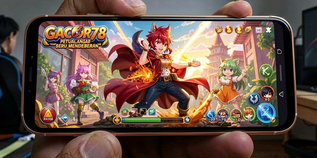 Screenshot gameplay GACOR78 menunjukkan aksi pertarungan yang mendebarkan.