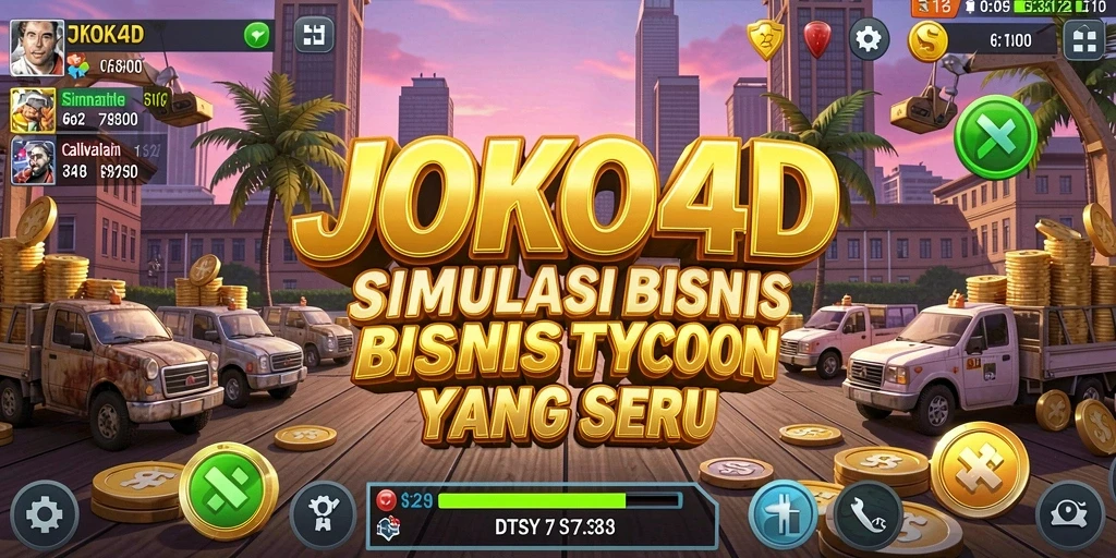 Tampilan gameplay JOKO4D yang menampilkan simulasi bisnis Tycoon yang menarik.