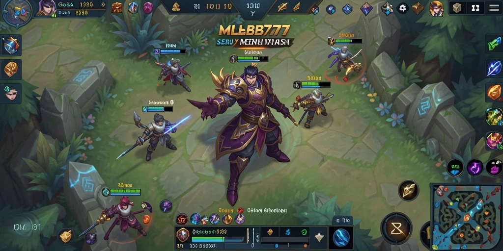 Tangkapan layar gameplay menampilkan pertempuran seru dalam <strong>MLBB777</strong>.