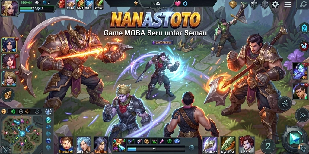 Tampilan gameplay seru dalam NANASTOTO yang penuh aksi.