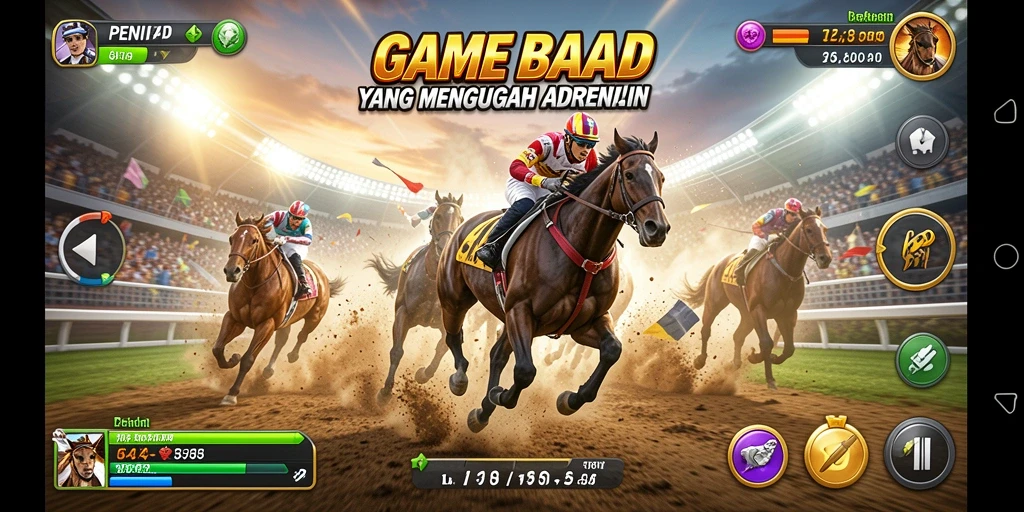 Gameplay seru balapan di PENITI4D dengan mobil kencang.