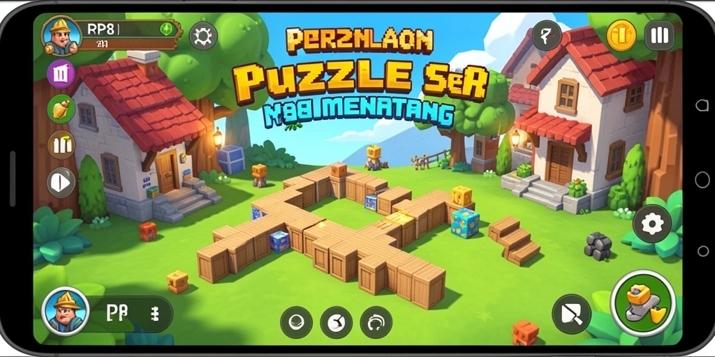 Tampilan gameplay menarik dari RP8 yang penuh tantangan Puzzle.