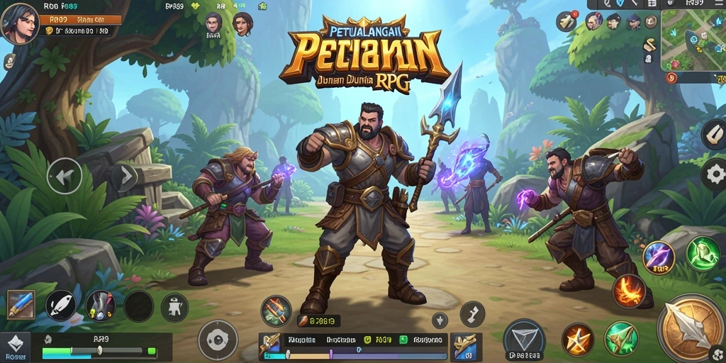 Screenshot utama RR89 menampilkan aksi mendebarkan dalam pertarungan RPG.