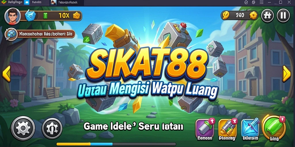 Screenshot gameplay SIKAT88 menampilkan momen seru dalam permainan Idle.
