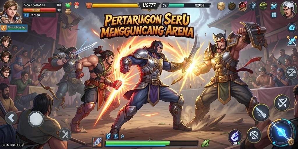 Tangkapan layar dari UG777 menampilkan aksi pertarungan yang mendebarkan.