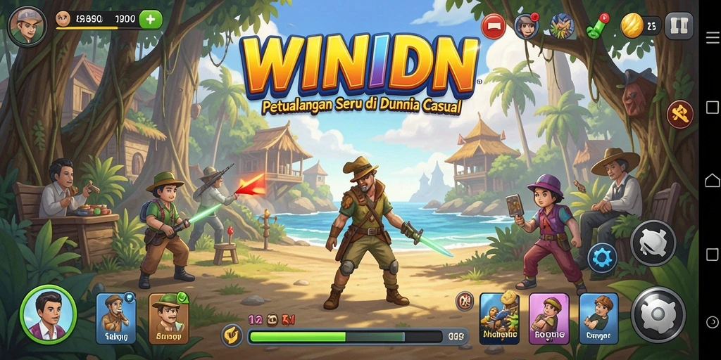 Tampilan gameplay seru dari game Casual WINIDN.